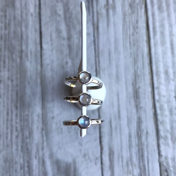 LAST ONE Moonstone & Sterling Silver Ring NEW - Picture 4 of 8